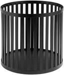 APS 15337 Korb Plus, Aufbewahrungskorb, Edelstahl, schwarz, &Oslash; 21 cm, H&ouml;he 20 cm