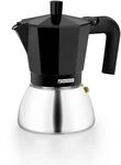 Monix Induction Inox | Italienischer Kaffeekocher aus Aluminium und Edelstahl,