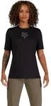 Fox Racing Damen Ranger Kurzarm-Mountainbike-Trikot, schwarzer Fuchskopf,...