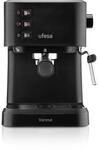 Ufesa Varese Compact Espresso and Cappuccino Coffee Machine, 1050 W, Swivel Steam