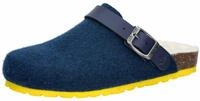 Lico Pantolette Hausschuh Kinder Unisex Clog Kids Warm, Blau, 34 EU