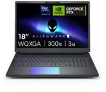 Alienware 18 Area-51 Gaming Laptop 18 Inch QHD+ 300Hz G-Sync, Intel Core Ultra 9