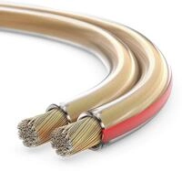 sonero&reg; 100 Meter 2x2,50mm&sup2; CCA Lautsprecherkabel / Boxenkabel, Farbe: transparent