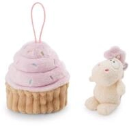 Kuscheltier Einhorn Creamy Pink 10cm in Cupcake mit Loop - bunt - Weiches NICI