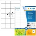 HERMA 10726 Recycling Etiketten, 80 Blatt, 48,3 x 25,4 mm, 44 pro A4 Bogen, 3520