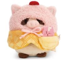 NICI Kuscheltier Kuh Moona 8cm mit Milch-Shake & Softeiskost&uuml;m in Geschenkbox -