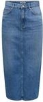ONLY Female Jeansrock ONLLUMI Denim Jeansrock Midirock