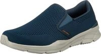 Skechers Herren Equalizer 4.0 Triple-play Trainers, Navy Engineered Mesh Orange Trim,