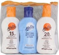 Malibu Travel Pack 3 x Zonnebrand Lotion - SPF 15 - SPF 20 - Aftersun