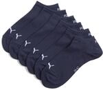 PUMA 3 Paar Unisex Herren Damen Sportsocken Kurzsocken Sneaker Socken, Farbe:Navy,