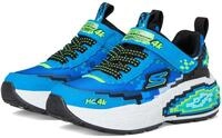 Skechers Mega-Craft 4k Sneaker f&uuml;r Jungen, Blaues Synthetik-Textil Limettenschwarzer