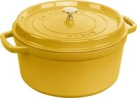 STAUB Cocotte, Gusseisen Br&auml;ter, Alle Herdarten inkl Induktion, Rund, 28 cm, 6,7 L,