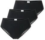 Schiesser Damen 3 PACK Brazilian Slip Unterw&auml;sche mit Spitze - Modern Multipacks