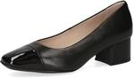 CAPRICE Damen Pumps Kleiner Absatz Elegant, Schwarz (Black Comb), 36 EU