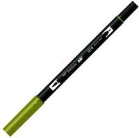 Tombow ABT-076 Fasermaler Dual Brush Pen mit zwei Spitzen, green ochre