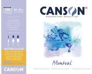 Canson 200807353 AQ Montval fein Aquarelle, 200 g/qm, 100 Blatt pro Block "an der