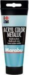 Marabu 12010050792 - Acryl Color metallic petrol 100 ml, cremige Acrylfarbe auf