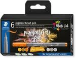 STAEDTLER brush pen pigment Arts, "greys & caramels", Premium-Zeichentusche,