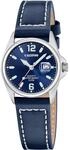 Calypso Damen Analog Uhr Leder Blau - Quarzwerk - Mineralglas Hochfest - Wasserdicht