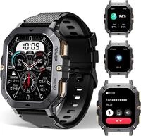 OBA OUKITEL BT101 Herren-Sportuhr, 2,02 Zoll, 100 Sportmodi, 5 ATM wasserdicht, 410
