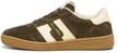 Marc OߴPolo Damen Sneaker flach aus Leder mit Wechselfu&szlig;bett, Gr&uuml;n (Dark Mossy