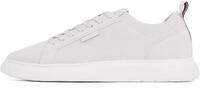 Tommy Hilfiger Herren Vulcanized Sneaker Light Knit Seasonal Elegant, Wei&szlig;