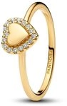 Pandora Gravierbarer Herz Strahlenkranz Ring 163801C01 Damenring