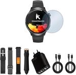 Knauermann PRO 4 EKG-Gesundheitsuhr mit Telefonfunktion &ndash; Smartwatch in Schwarz &ndash;