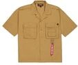 Alpha Industries Herren Aloha Safari Hemd, Khaki, 3XL