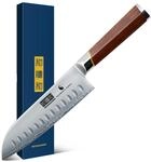 HOSHANHO 7-Zoll-Santoku-Messer, professionelles scharf Kochmesser aus