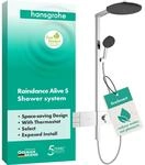 hansgrohe Raindance Alive S - wassersparendes Duschsystem (EcoSmart) mit Thermostat,