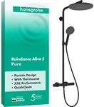 hansgrohe Raindance Alive S Puro - Duschsystem mit Thermostat, Regendusche (300...