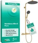 hansgrohe Raindance Alive S Puro - wassersparendes Duschsystem (EcoSmart) mit