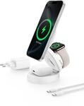 Belkin BoostCharge 3-in-1 Induktive Ladestation mit Qi2, 15W, MagSafe-kompatibles