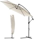 VOUNOT Ampelschirm 300 cm, Sonnenschirm mit St&auml;nder, Kurbel, Windsicherung und