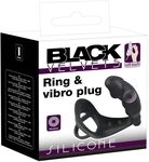 Black Velvets Ring & Vibro Plug - Penisring mit vibrierendem Analplug f&uuml;r ihn, Butt