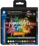 STAEDTLER brush pen pigment Arts, pigmentierte Premium-Zeichentusche,...