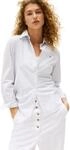 Tommy Hilfiger Damen Hemd Poplin Regular mit Spitzkragen