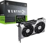 MSI GeForce RTX 5050 8G Ventus 2X OC - 8GB GDDR6 (20Gbps/128-bit), PCIe 5,...