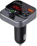 Technaxx FMT1700BT Bluetooth 5.3 FM Transmitter mit Bass-Boost, Dual Fast...