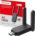 Mercusys MA32H AC1300 WLAN Stick f&uuml;r PC, USB WLAN Adapter mit 2 &times;