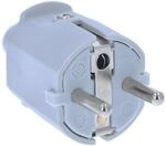 as - Schwabe PVC Stecker - Schutzkontaktstecker mit doppeltem Schutzkontakt -