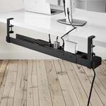 StarTech Schreibtischkabelkanal, Bohrfrei, Schwarz (CALB-Desk-Cable-Tray) 