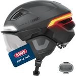 ABUS Fahrradhelm HYP-E ACE - mit Frontlicht, R&uuml;cklicht und Blinklicht - mit...