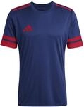 adidas Herren Squadra25 Jersey Short Sleeve Shirt, Team Navy Blue 2/Team Power red 2,