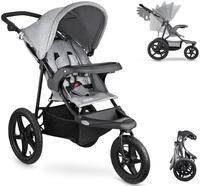 Moby-System Runner Mountain Dreirad-Kinderwagen mit Regenschutz, 5-Punkt-Gurt,