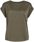 Vila Damen Viellette S/S Satin Top - Noos Viellette S/S Satin Top - Noos (1er Pack)