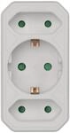 EMOS GES-073 3-Fach Steckdosenadapter Wei&szlig;, Multistecker 2X Euro-/1x Schutzkontakt