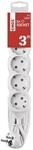 EMOS - 5-Fach Steckdosenleiste 3m - 5 Schuko-Steckdosen 45&deg; gedreht - 250 V, 16 A,