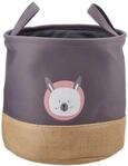 Zeller 14279 Aufbewahrungskorb 'Hase', Polyester/Jute, grau, ca. &Oslash; 30 x 29 cm